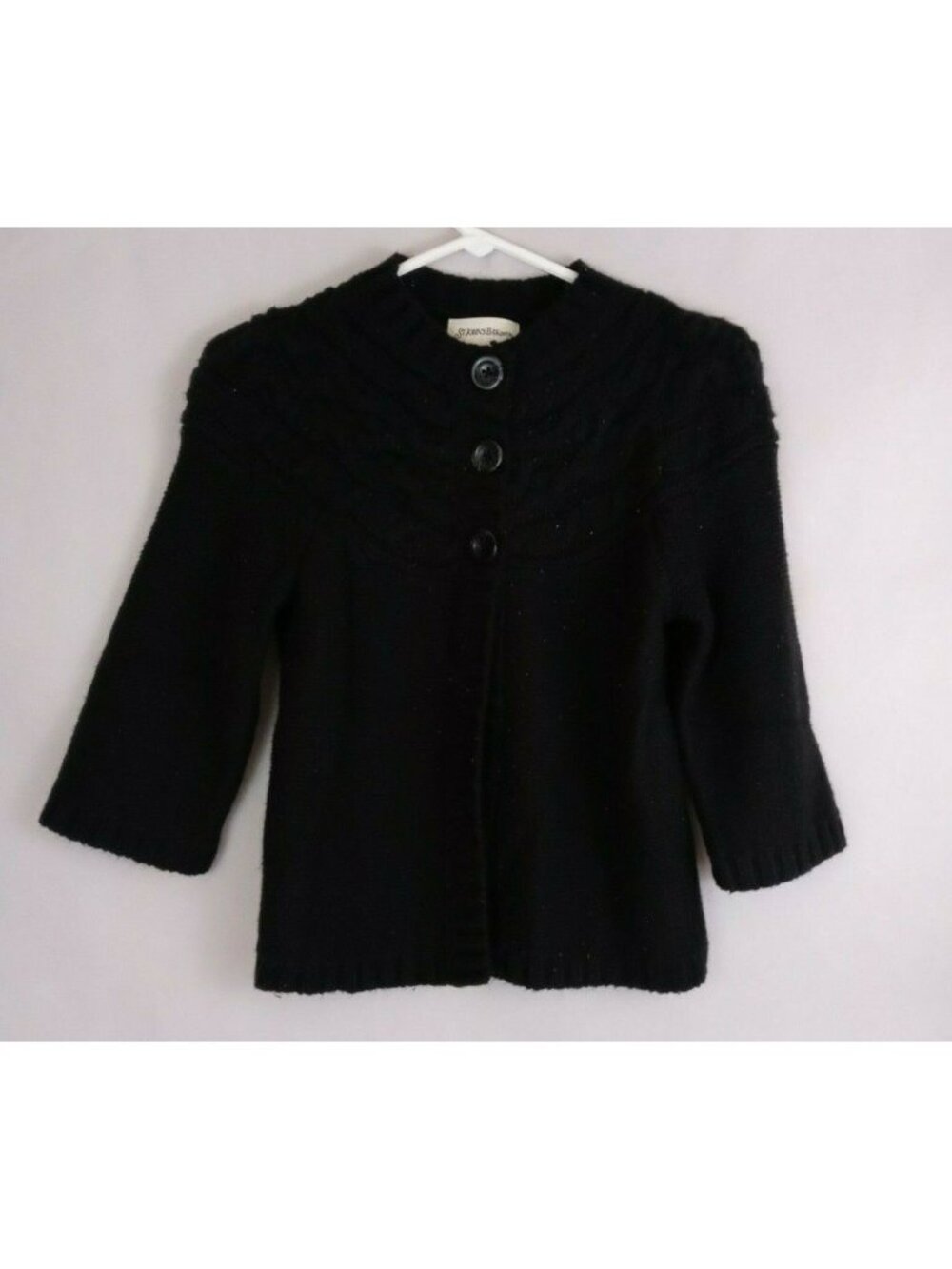 St. John's Bay Petite Women's Black Sweater Size PS